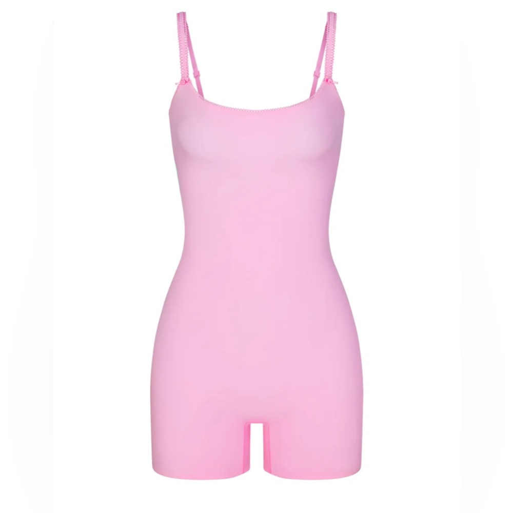 Skims Fits Everybody Bubble Gum Picot Trim Onesie